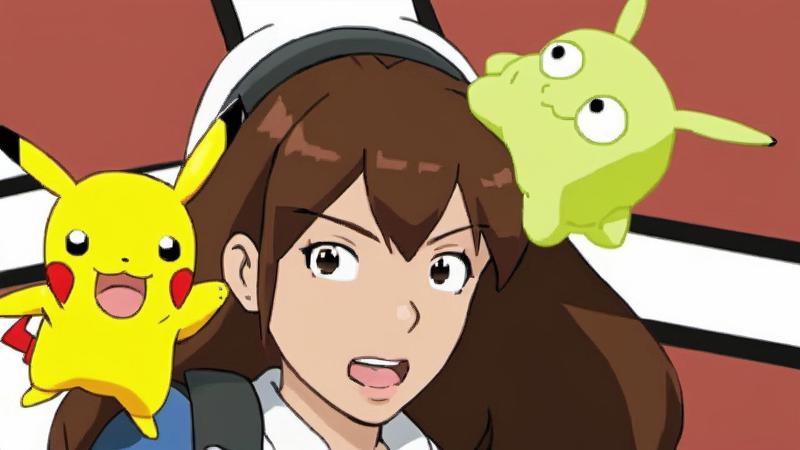 00102-20230816092352-7778-A photo of (A pokemon trainer girl ) with ((a brain slug attached to her head)) playing with pikachu _lora_SDXL-BrainSlug-Lora_1.jpg